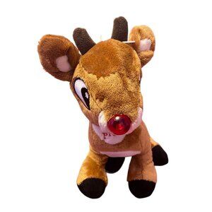 2019 Rudolph The Red Nosed Reindeer Musical Light Up Plush Christmas Holiday Toy